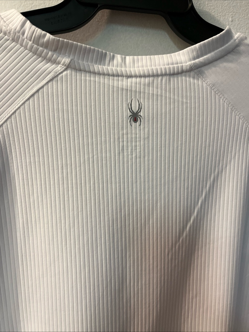 Spyder White Ribbed Performance Tee - XXL - Picture 9 of 10